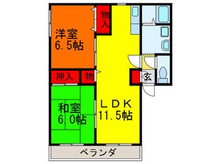 ワイズコート　Ｂの物件間取画像